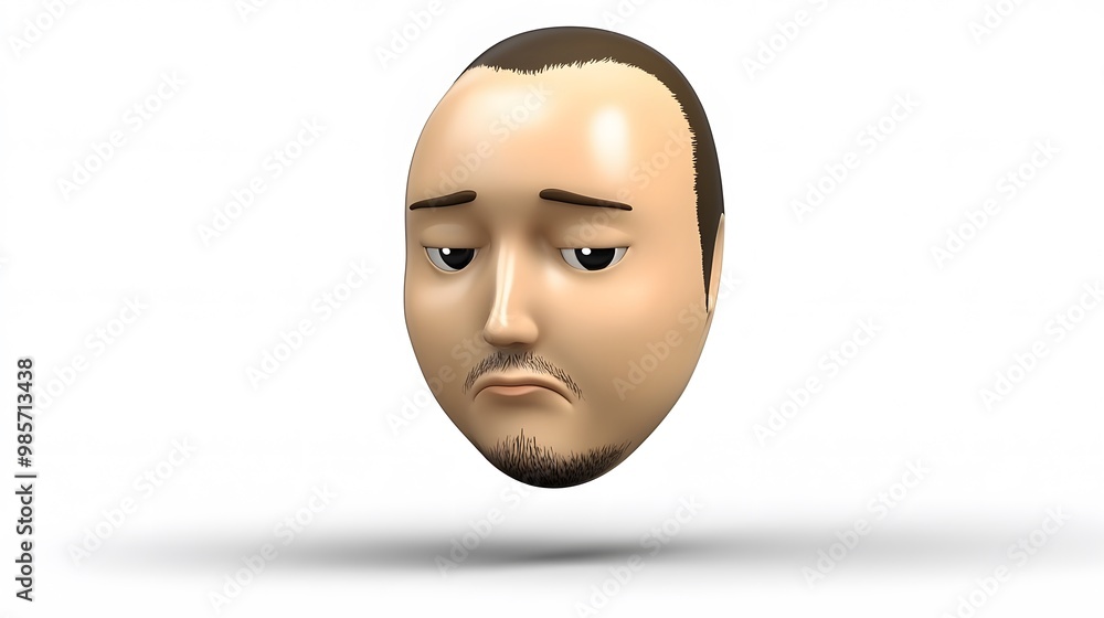 Sudden Facial Droop.A 3D character with one side of their face drooping, unable to smile or close their eye. This illustrates a common symptom of stroke. Sudden Facial Droop.A 3D character with one side of their face drooping, unable to smile or close their eye. This illustrates a common symptom of stroke.