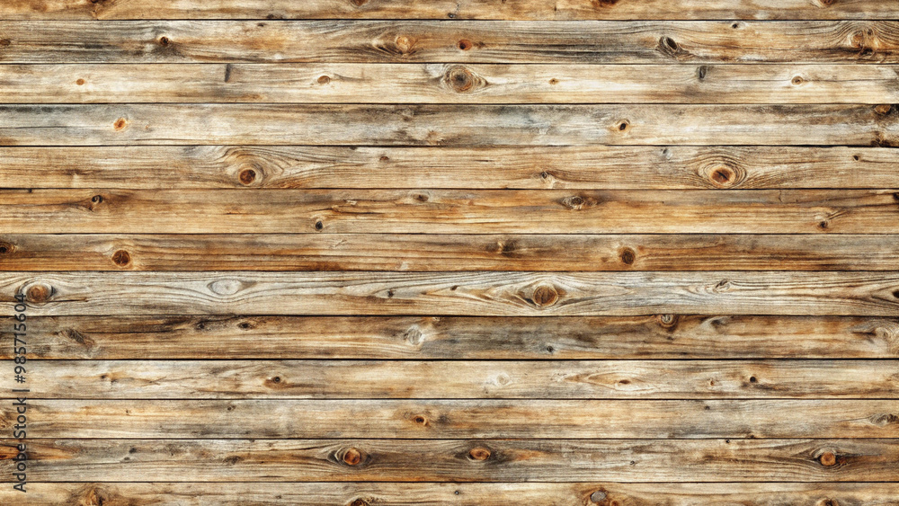 Obraz premium Seamless distressed wood texture in warm tones for rustic decor and design backgrounds