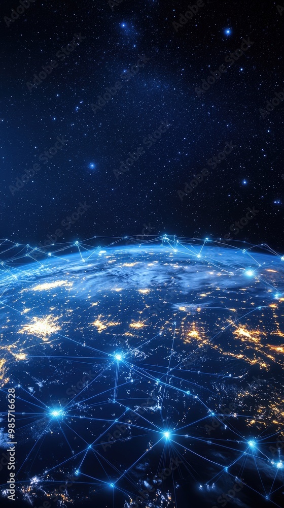 Global network planet Earth World map point Global network concept telecommunication Global network planet Earth World map point Global network concept telecommunication