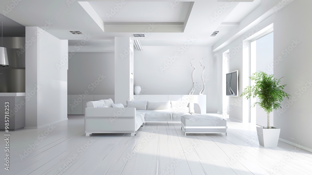 modern home, clean minimalist interior with empty frames on the wall, mockup
modern home, clean minimalist interior with empty frames on the wall, mockup