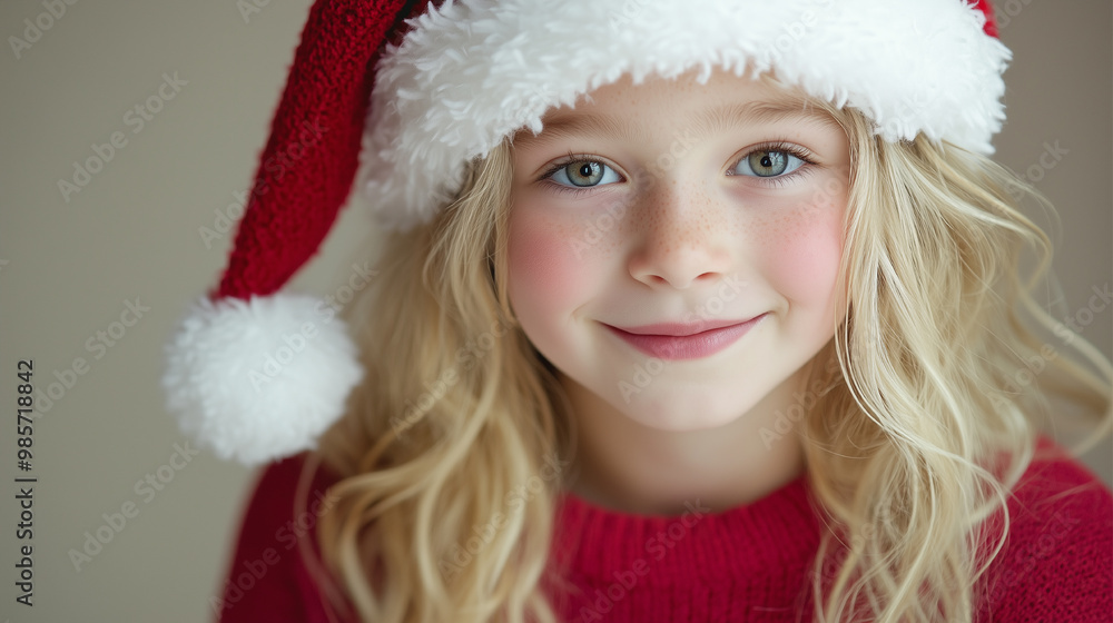 child with santa hat christmas background child with santa hat christmas background