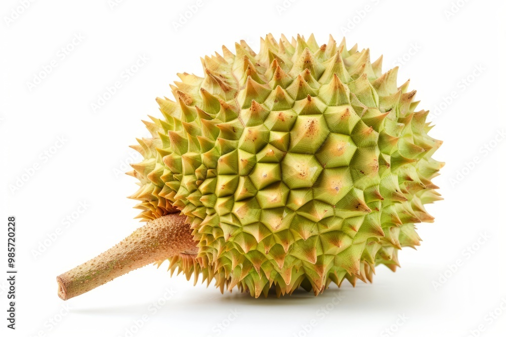 Fototapeta premium A fresh durian isolated on white