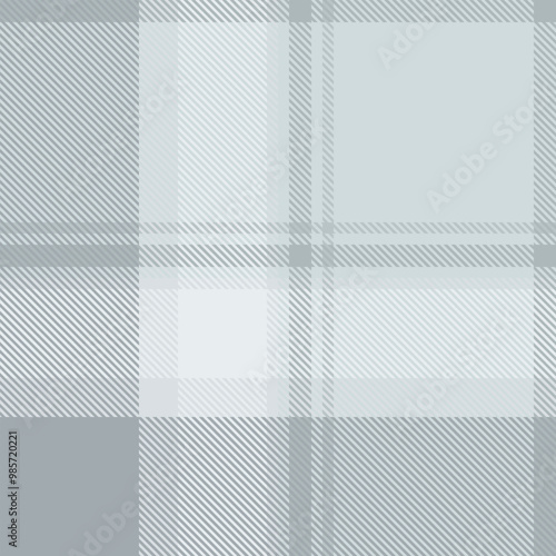 Gray tartan plaid fabric seamless pattern of check background tartan with a textile fabric plaid texture. Tartan Scotland seamless plaid pattern vector. Retro background fabric.