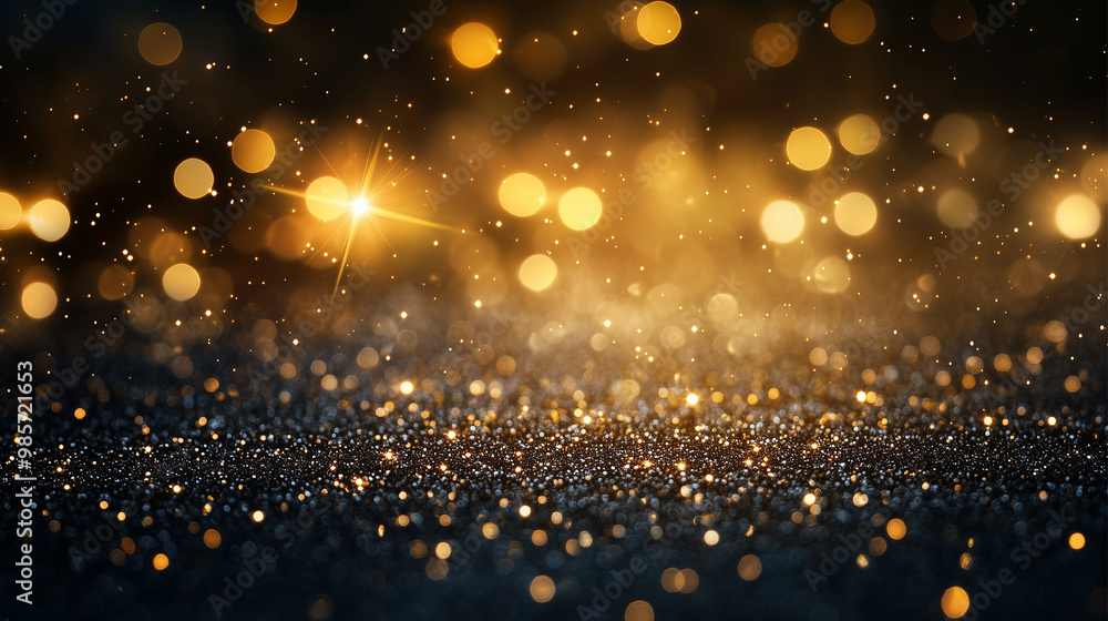 A blurry image of a starry night sky with a lot of glitter. The glitter is scattered all over the sky, creating a dreamy and magical atmosphere A blurry image of a starry night sky with a lot of glitter. The glitter is scattered all over the sky, creating a dreamy and magical atmosphere