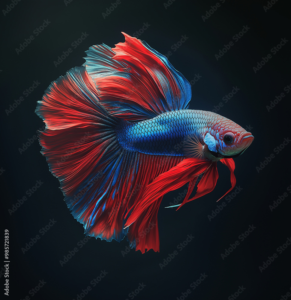 fish on black background fish on black background