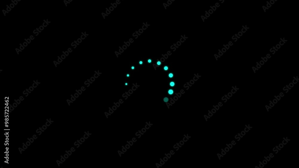 4K Animation of the circle loading bar. White color loading animated dots black background. 4K Animation of the circle loading bar. White color loading animated dots black background.