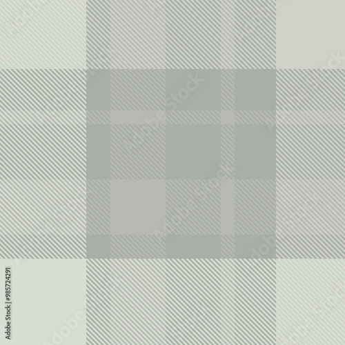 Gray tartan plaid fabric seamless pattern of check background tartan with a textile fabric plaid texture. Tartan Scotland seamless plaid pattern vector. Retro background fabric.