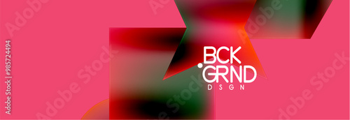 Fluid color geometric shapes abstract background. Vector Illustration For Wallpaper, Banner, Background, Card, Book Illustration, landing page