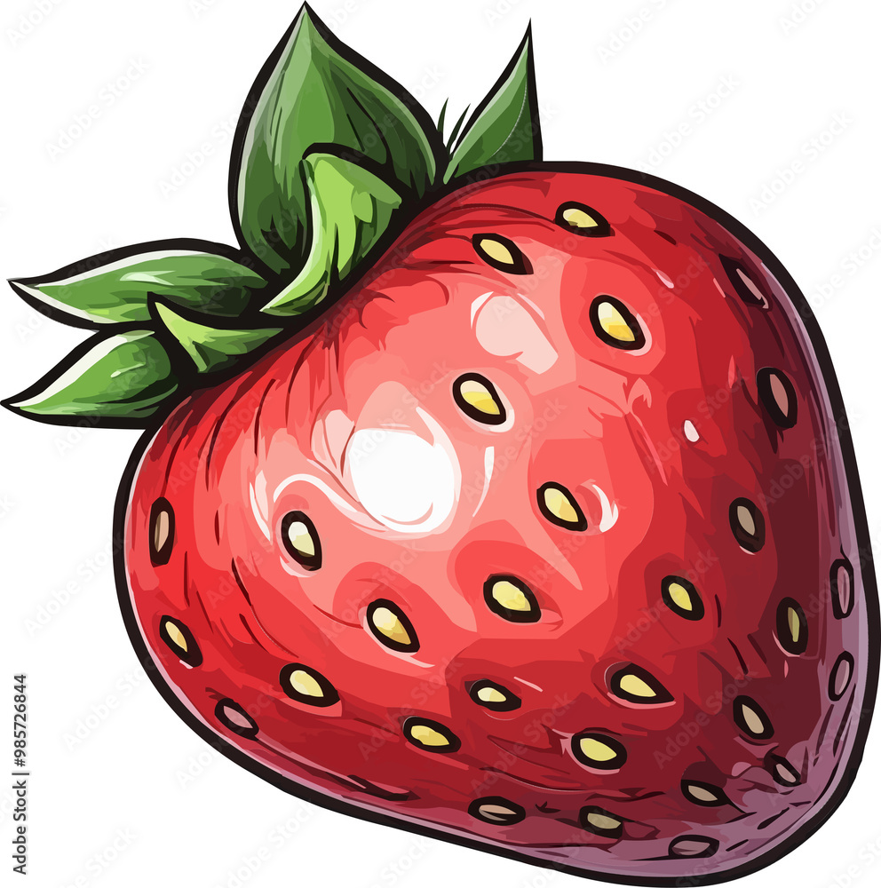 Obraz premium strawberry illustration