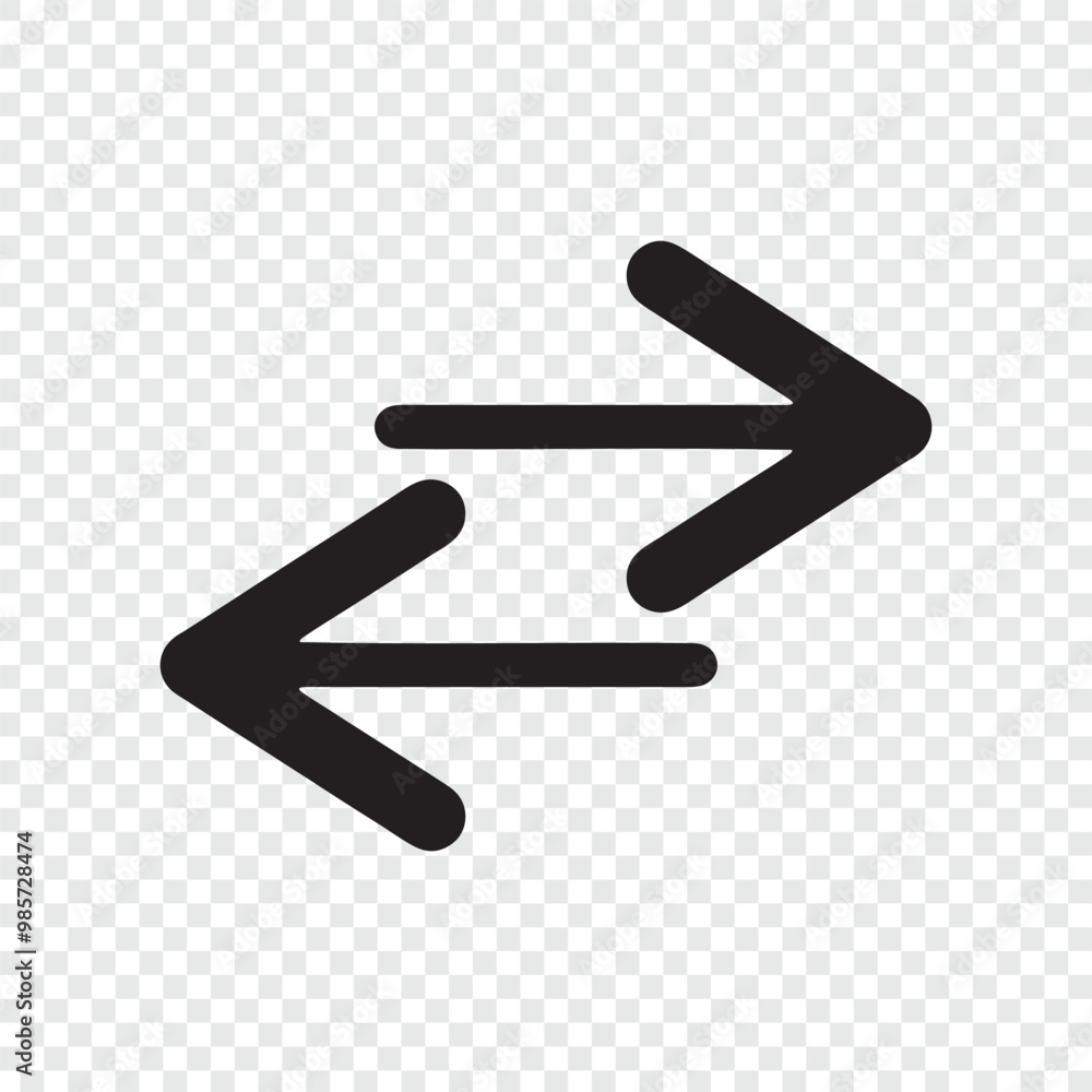black arrow pointing to the left on a white background. black arrow pointing to the left on a white background.