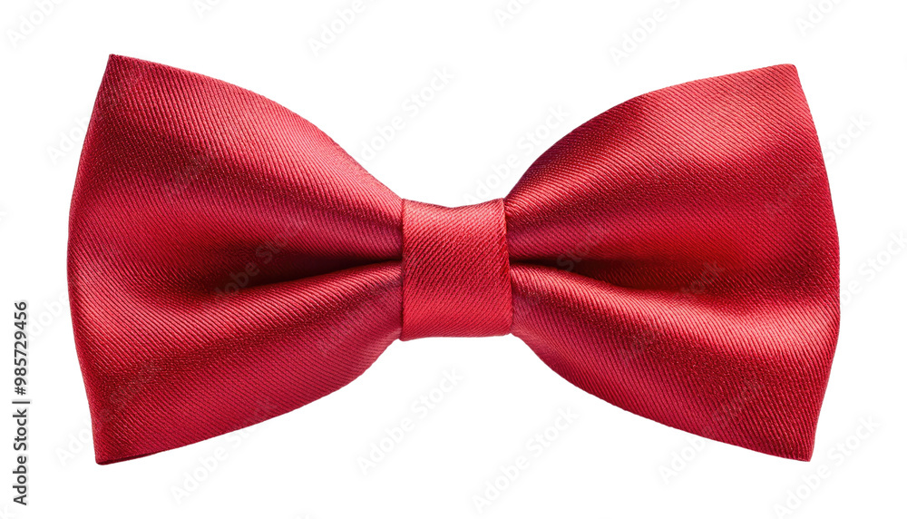 Red Satin Bow Tie Isolated on Transparent Background. Red Satin Bow Tie Isolated on Transparent Background.