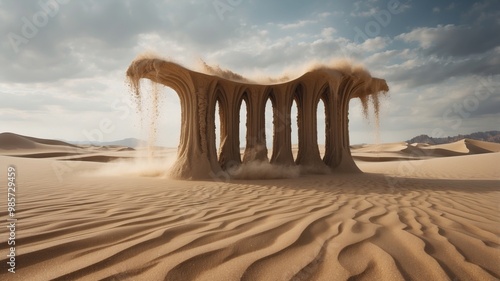 Fototapeta Naklejka Na Ścianę i Meble -  sand dunes in the desert