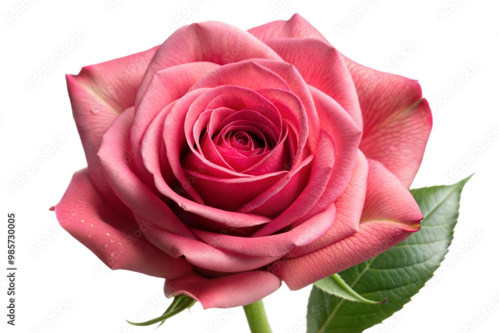 Single Pink Rose with No Background Single Pink Rose with No Background