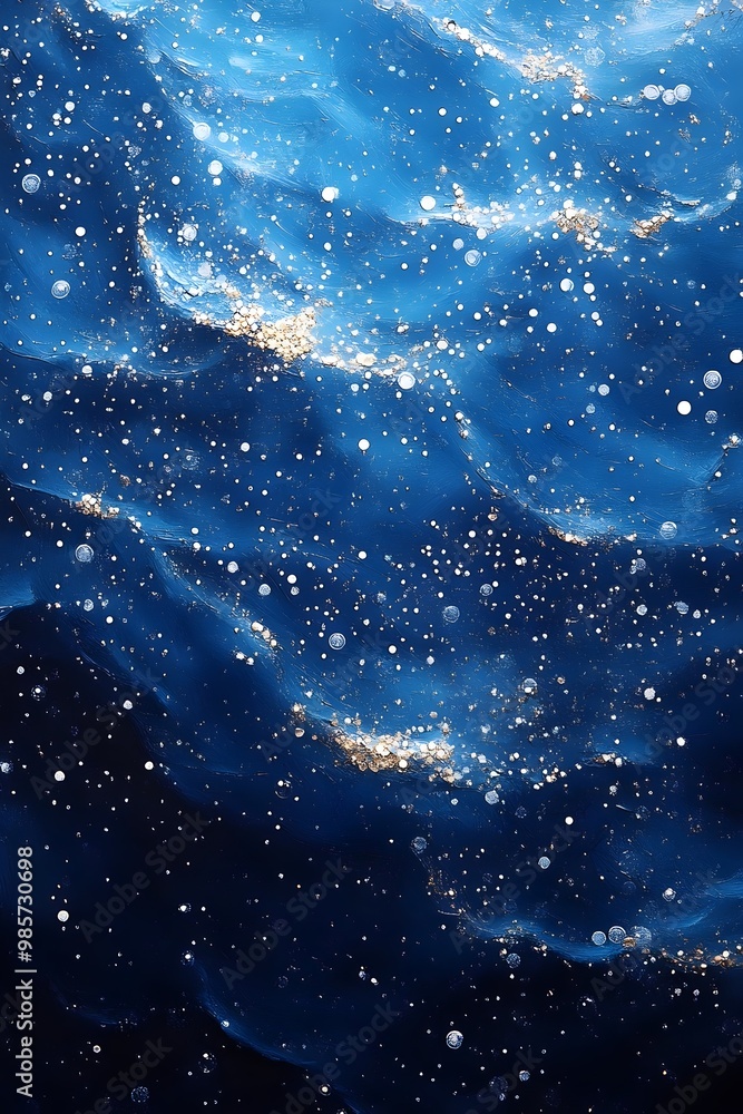 Abstract view of the ocean's surface, shimmering with light and reflecting the sun's rays. Abstract view of the ocean's surface, shimmering with light and reflecting the sun's rays.