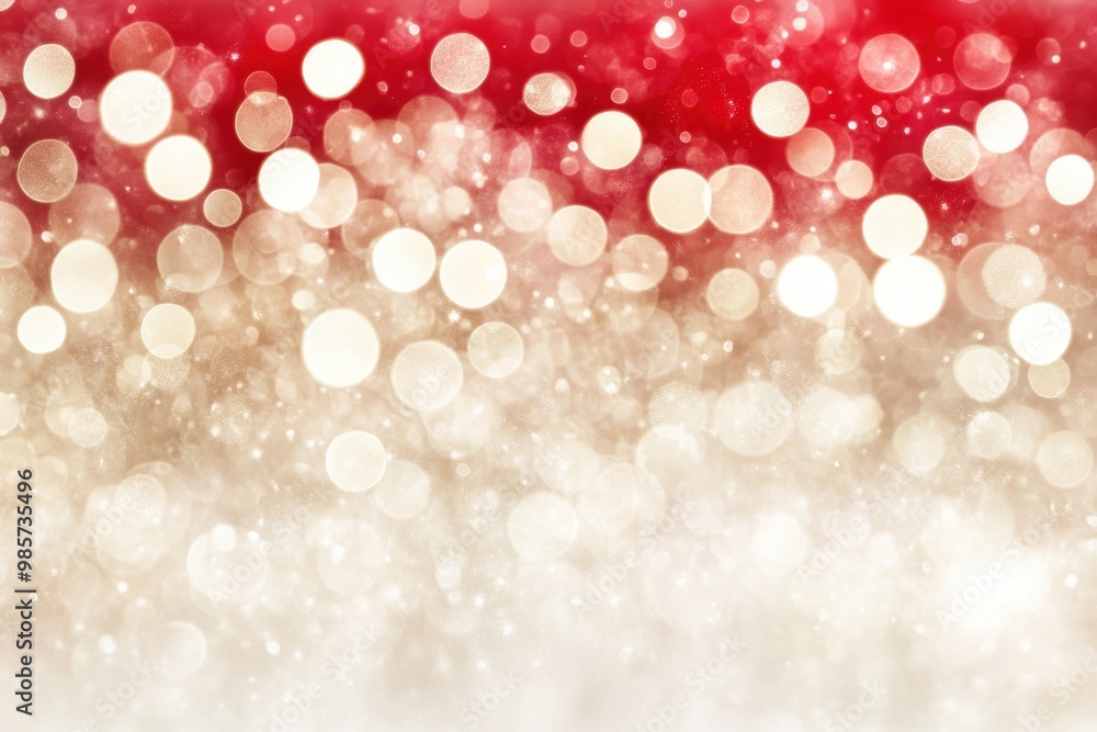 Festive gold red bokeh lights background Festive gold red bokeh lights background