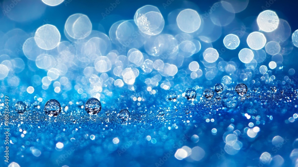 Water beads forming on a smooth, flat surface. Water beads forming on a smooth, flat surface.