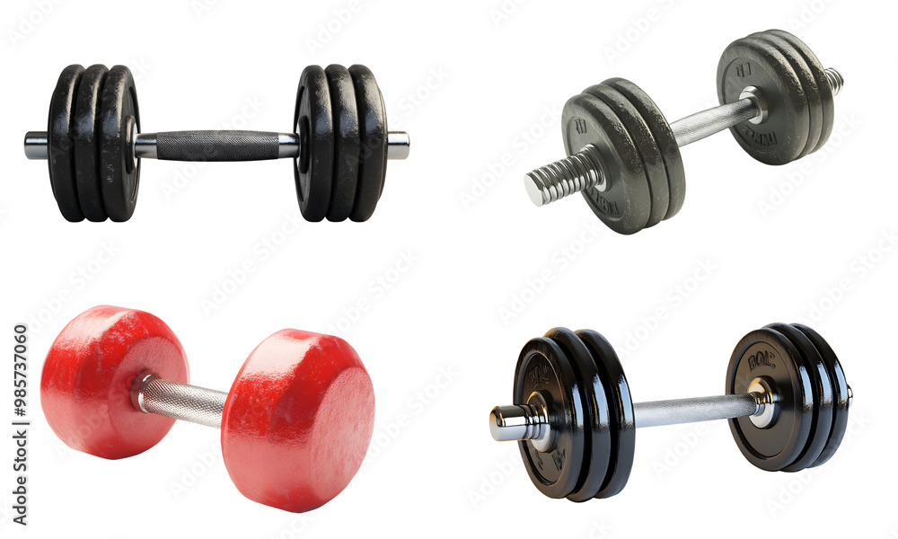 Dumbbell, Essence of a fitness lifestyle, transparent background Dumbbell, Essence of a fitness lifestyle, transparent background
