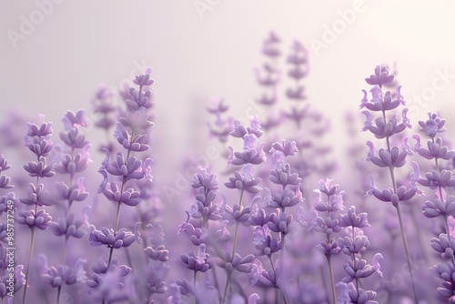 A fresh Lavender and Lavender Power isolated on white