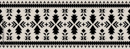 Navajo tribal vector pattern. Native American ornament. Ethnic South Western decor style. Boho geometric ornament.Ikat floral paisley embroidery blanket, rug. Woven carpet