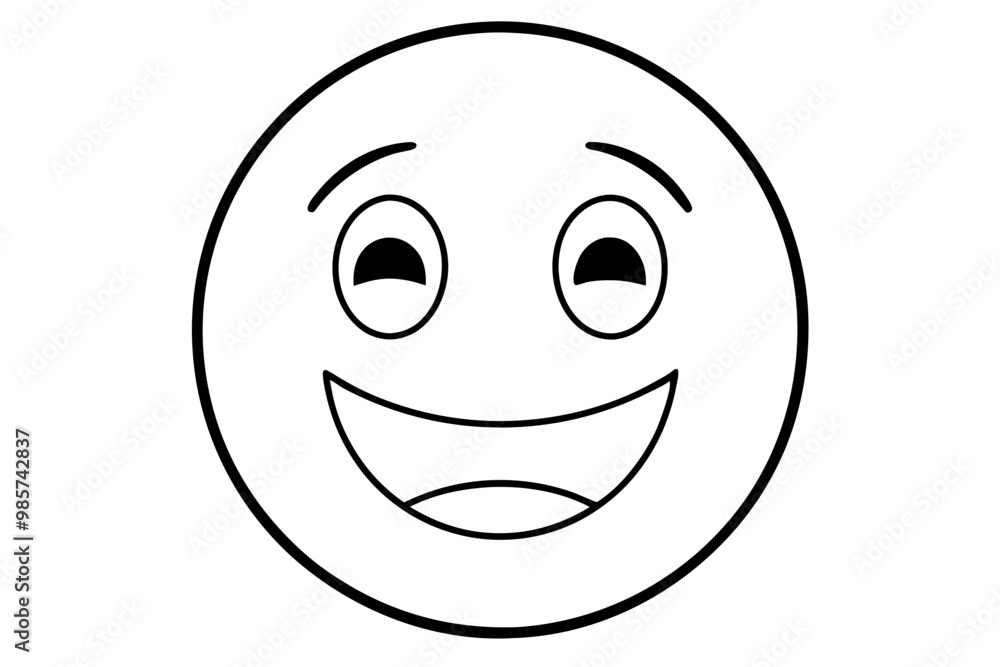 emogide feliz silhouette vector emogide feliz silhouette vector