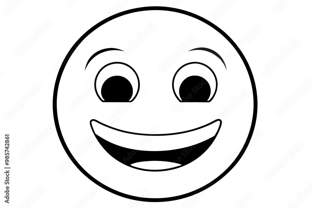 emogide feliz silhouette vector emogide feliz silhouette vector
