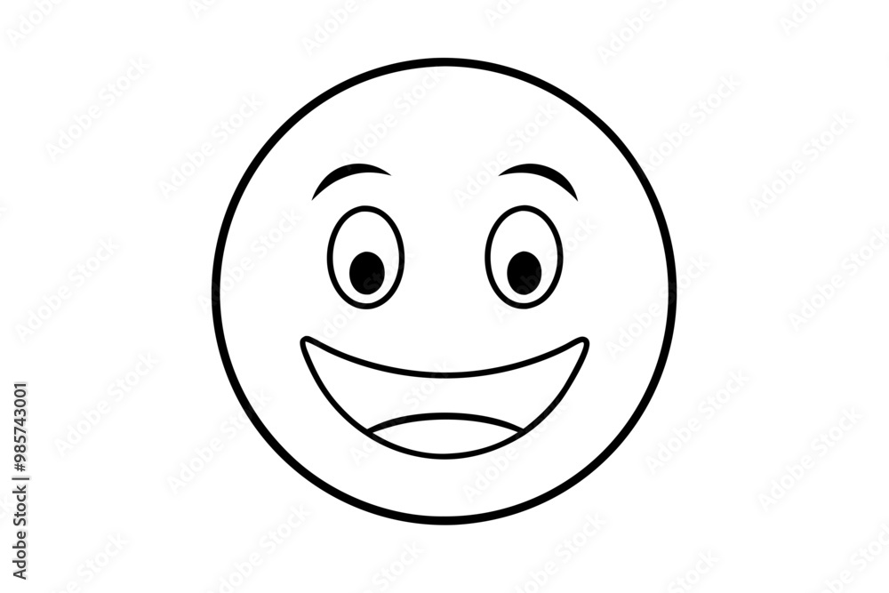 Fototapeta premium emogide feliz silhouette vector