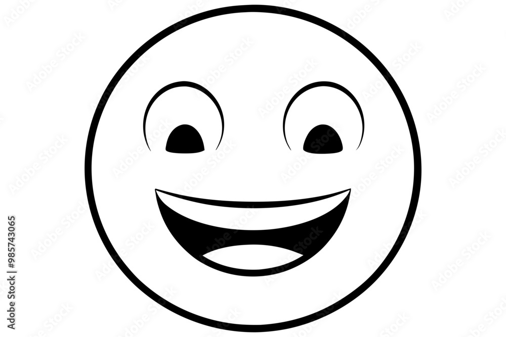 Fototapeta premium emogide feliz silhouette vector