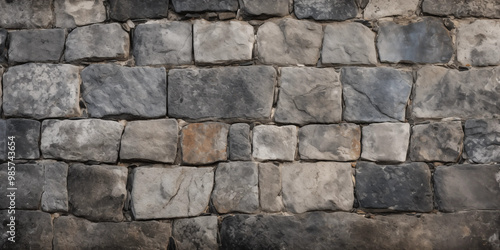 Stone Wall Texture Rough Grey Masonry Background