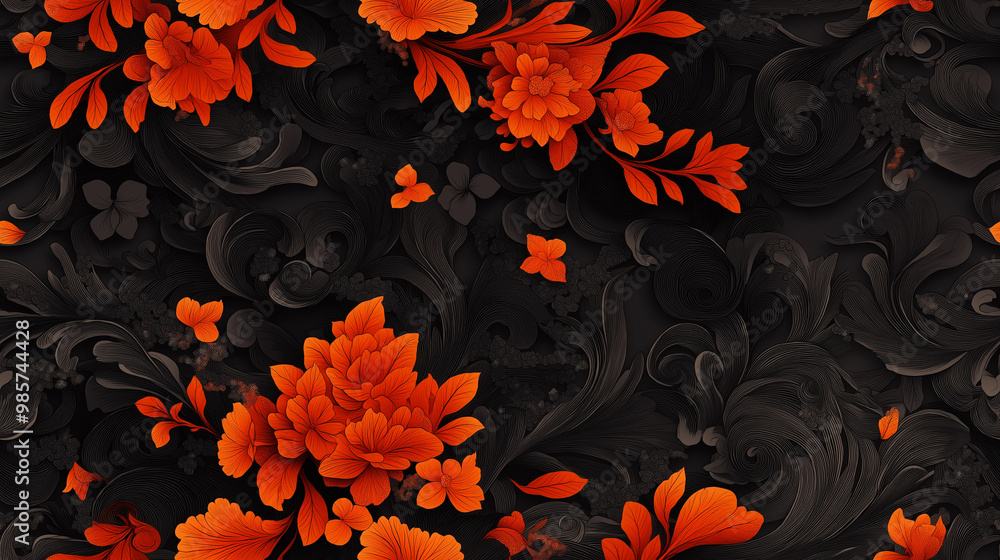 seamless pattern with flowers seamless pattern with flowers