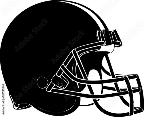 american football helmet illustration