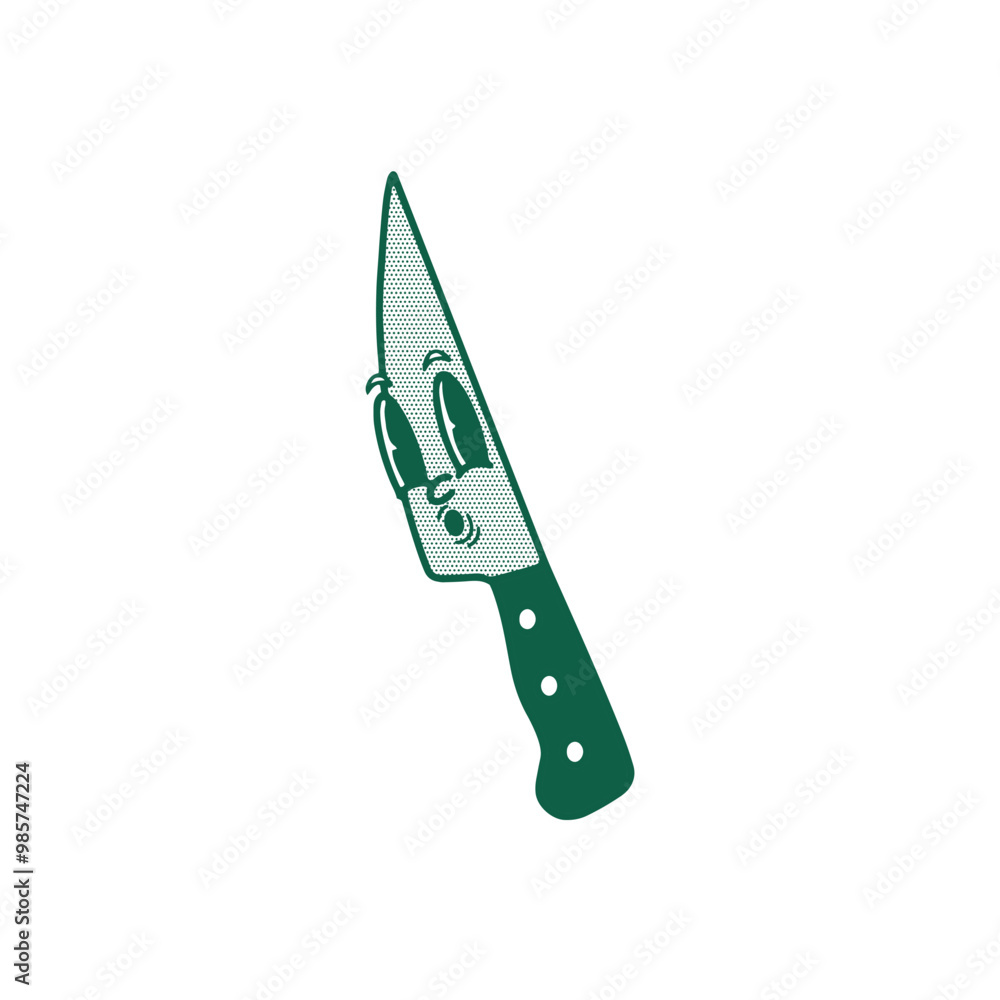 Knife kichen character illustration Knife kichen character illustration