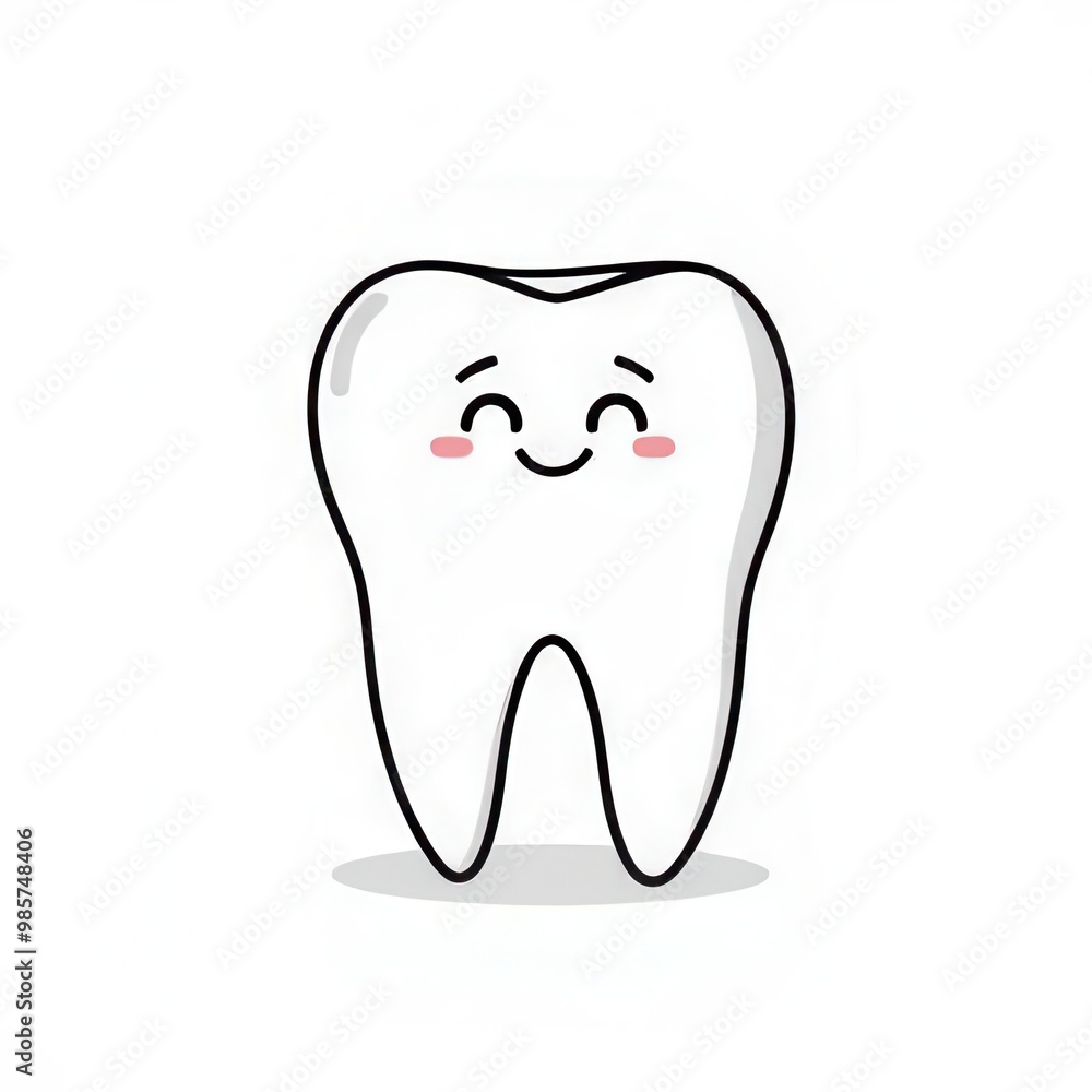 A cheerful cartoon tooth character stands proudly, encouraging children to maintain good dental hygiene through regular brushing and healthy habits while making oral care fun and engaging. A cheerful cartoon tooth character stands proudly, encouraging children to maintain good dental hygiene through regular brushing and healthy habits while making oral care fun and engaging.