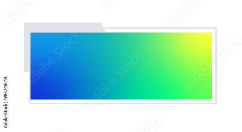 Futuristic element vector illustration. Colorful lower third video overlay.
