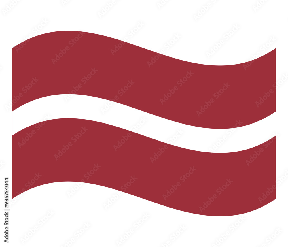 Latvia waving flag isolated on white background. Vector Latvia waving flag isolated on white background. Vector