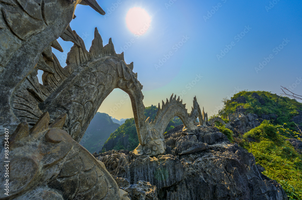 Fototapeta premium Beautiful Scenery at Hang Mua Viewpoint, Ninh Binh, Vietnam