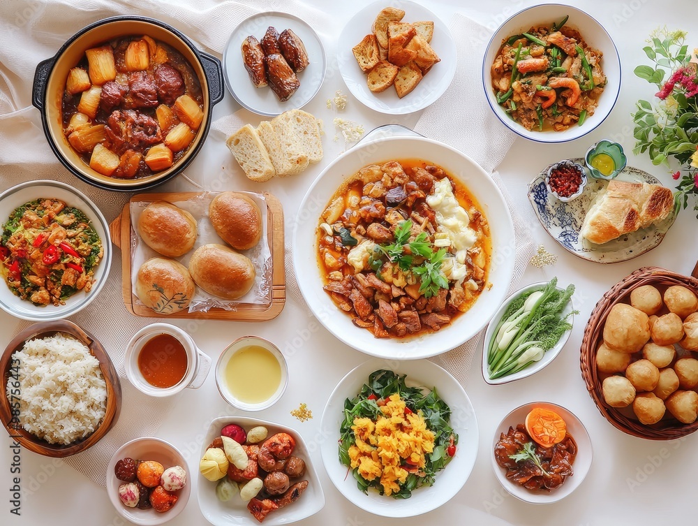 family meal time, joy in every bite, warm-hearted feeling, family meal time, joy in every bite, warm-hearted feeling,