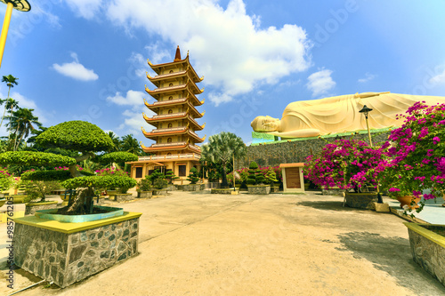 Vinh Trang Pagoda, Mekong Delta, Vietnam photo