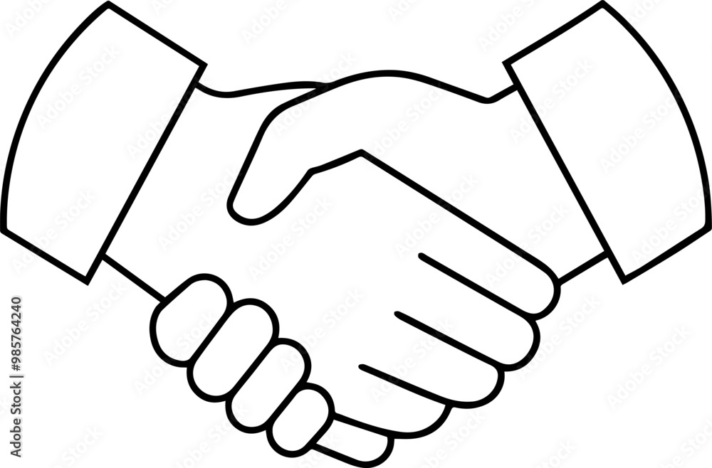 handshake icon silhouette vector illustration handshake icon silhouette vector illustration