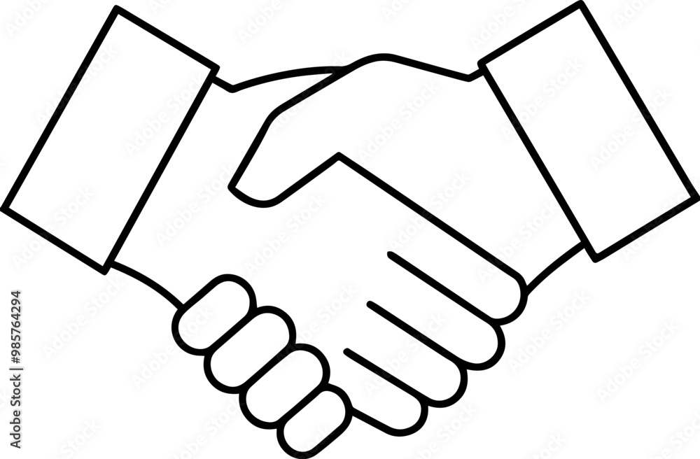 handshake icon silhouette vector illustration handshake icon silhouette vector illustration