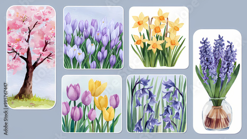 spring flowers in spring