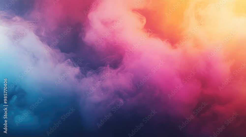 Fototapeta premium Colorful Smoke and Fog Effects for Creative Backgrounds