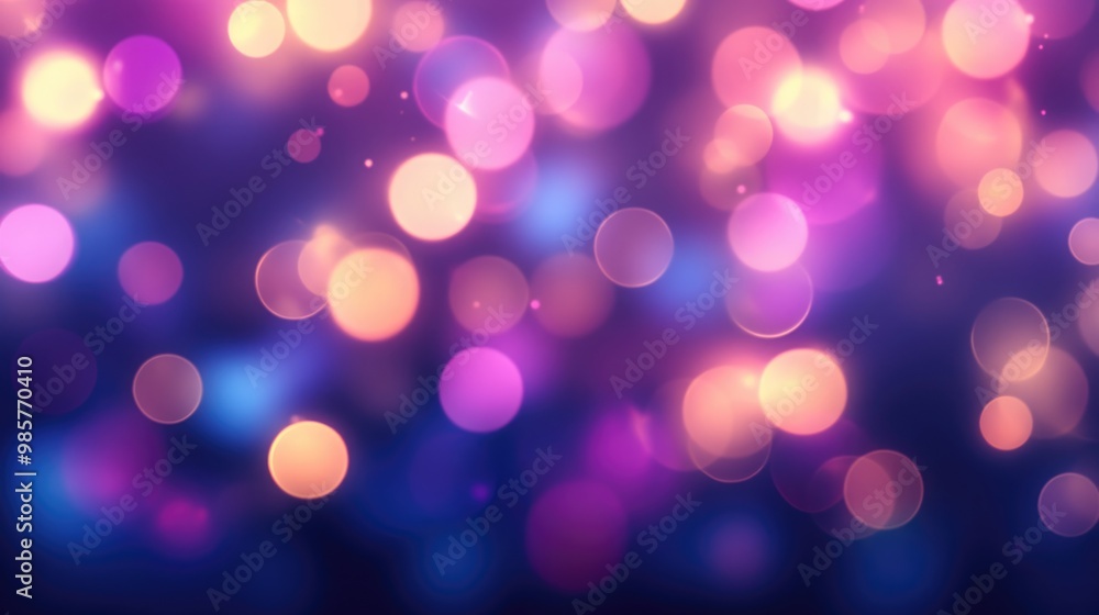 Obraz premium Blurred bokeh lights for background use