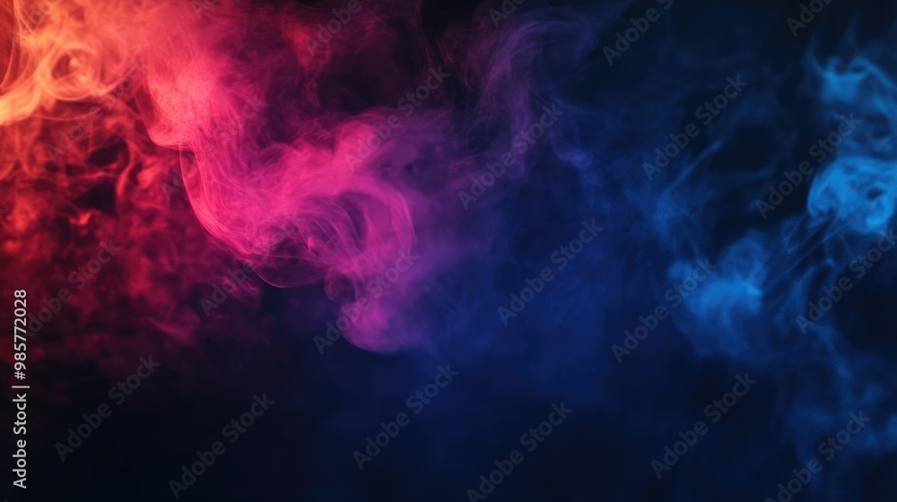 Obraz premium Abstract smoke texture on dark backdrop