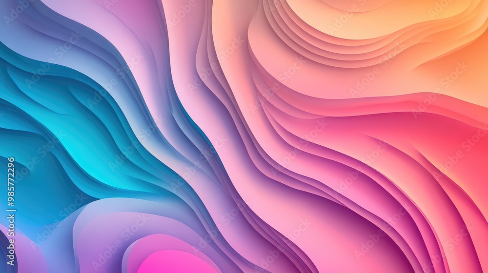 Colorful gradient waves create an abstract design backdrop Ideal as an HD wallpaper this vibrant background adds depth and visual interest Colorful gradient waves create an abstract design backdrop Ideal as an HD wallpaper this vibrant background adds depth and visual interest
