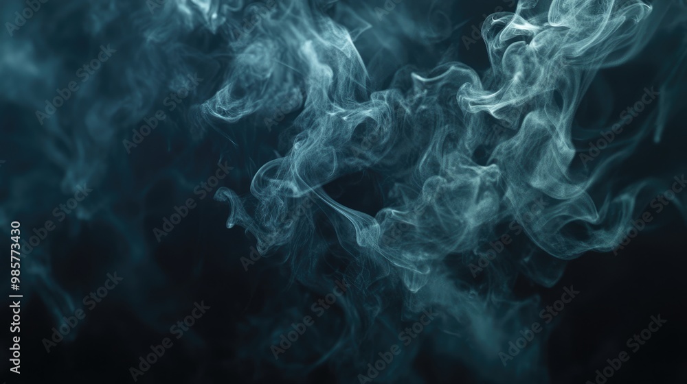 Abstract smoke texture in dark background Abstract smoke texture in dark background