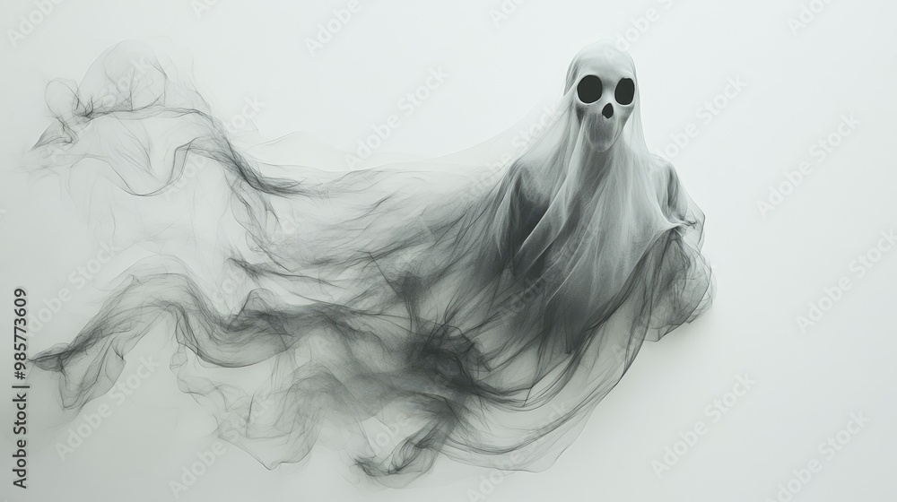 Halloween ghost on a white background Halloween ghost on a white background