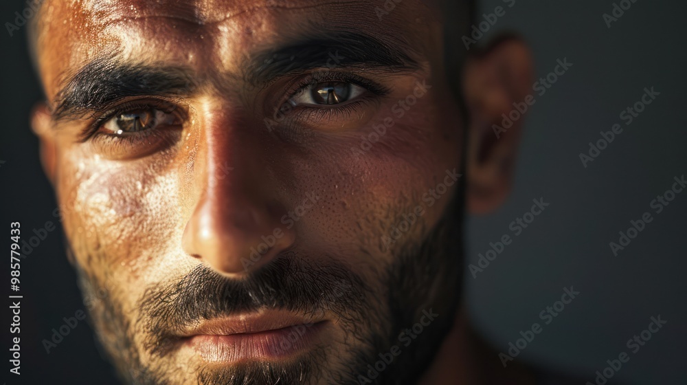 Fototapeta premium Intense Gaze Portrait