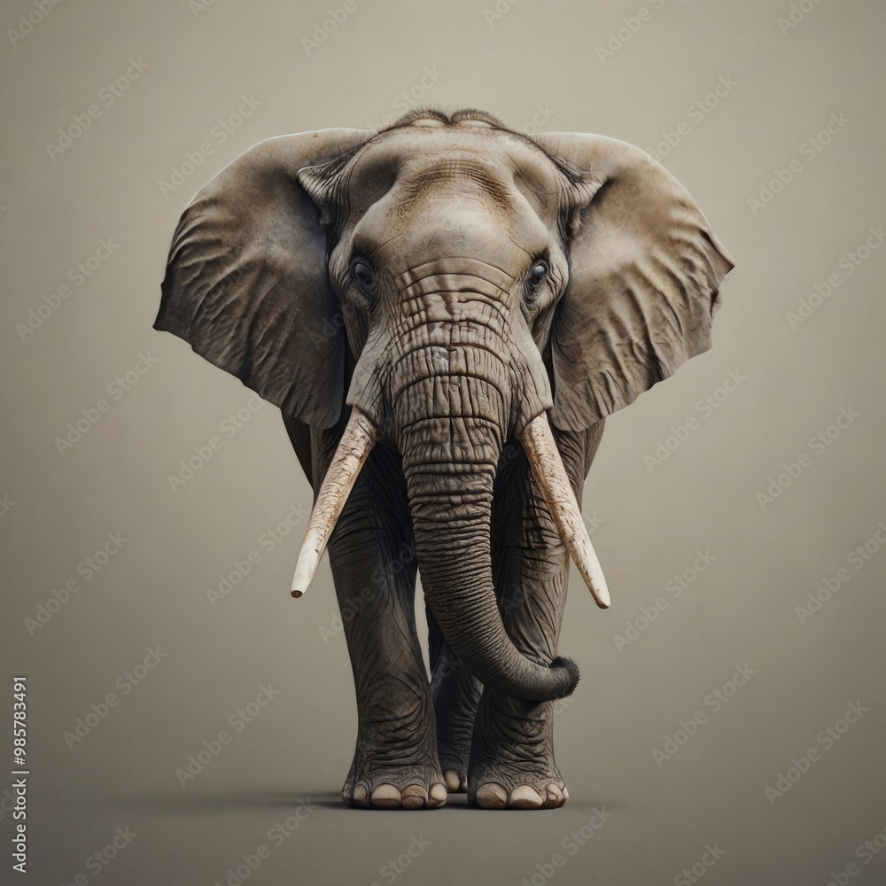 Fototapeta premium Long Tusk Elephant