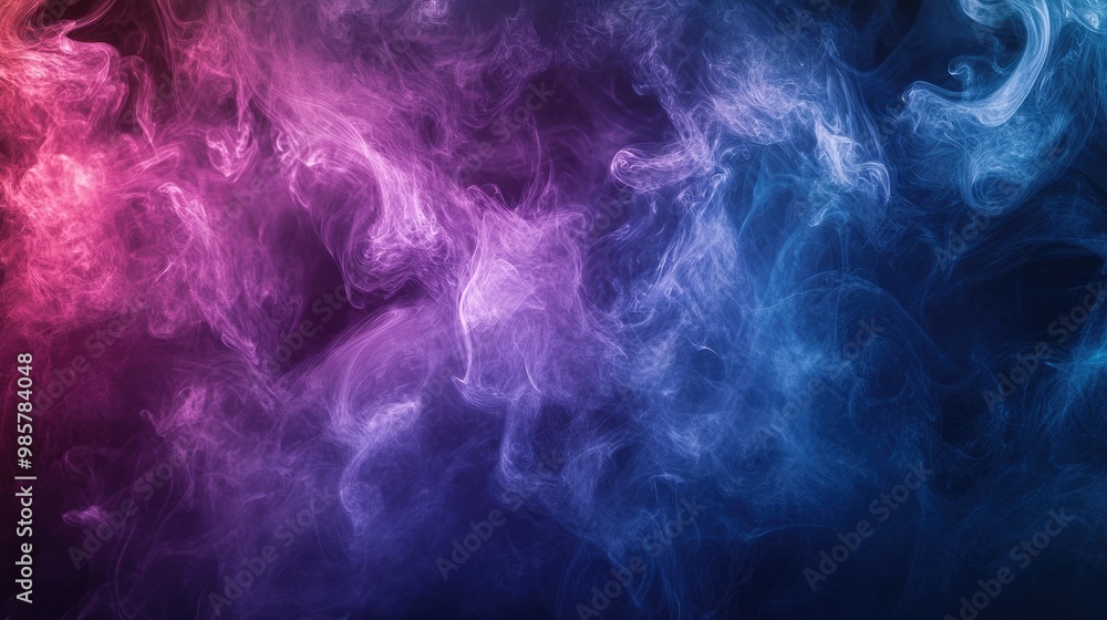 Vibrant smoke swirl on dark backdrop Vibrant smoke swirl on dark backdrop