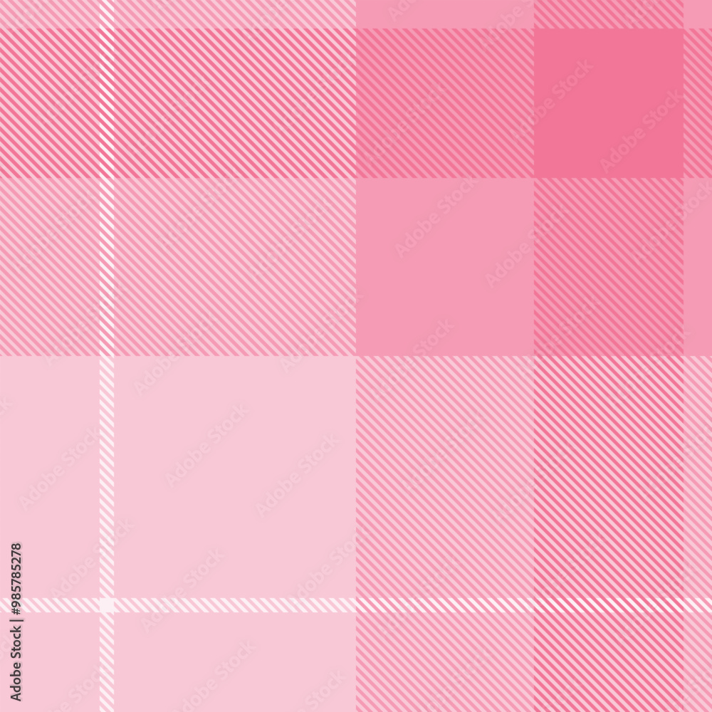 Fototapeta premium aesthetic pastel Pink tartan, gingham, plaid, checkers, checkered pattern wallpaper illustration, perfect for banner, wallpaper, backdrop, postcard, background for your design